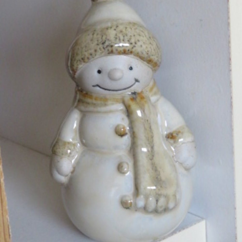 Xmas Snowman Ceramic (217C)